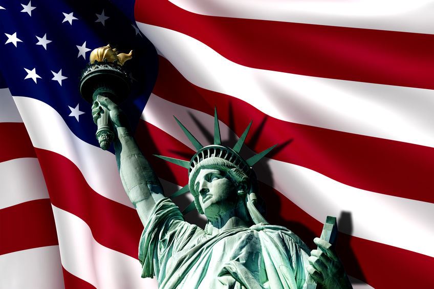 Military Child Task Force - Flag with Statue of Liberty in the foreground